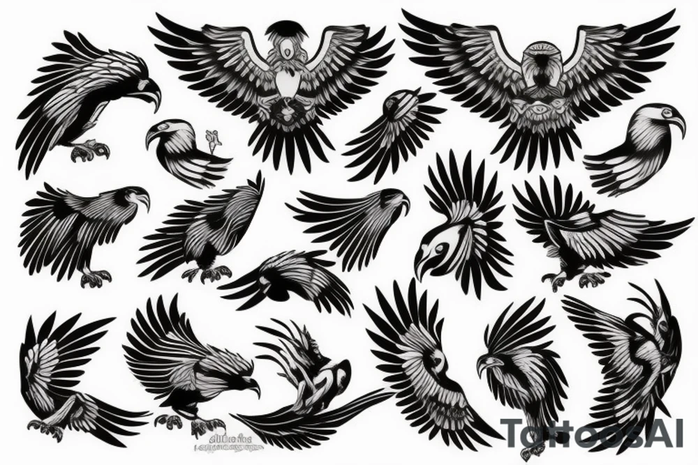 Roman eagle tattoo idea