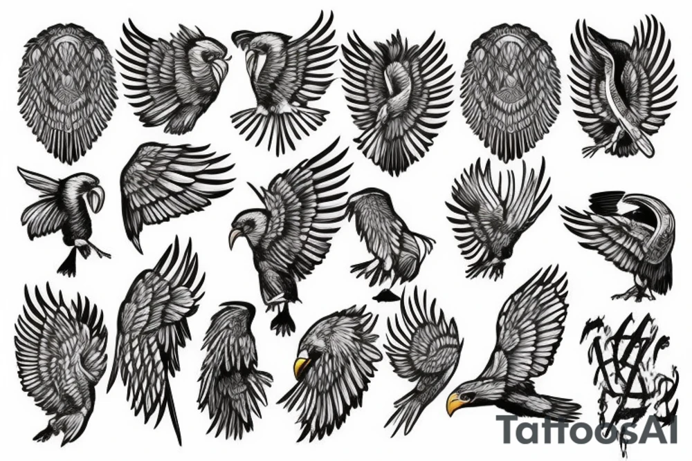 Roman eagle tattoo idea
