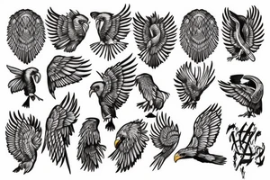 Roman eagle tattoo idea