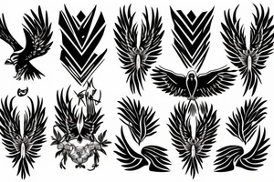 Hawk tattoo idea