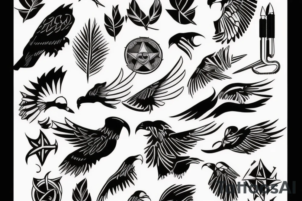 Hawk tattoo idea