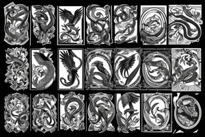 Eagle & snake tattoo idea