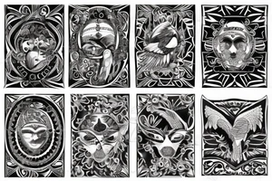 Italian eagle tattoo idea