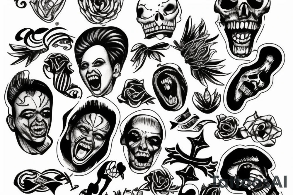 Italian screaming tattoo idea