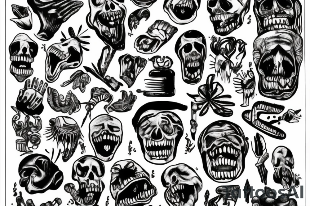 Italian screaming tattoo idea