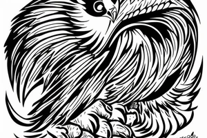 Eagle screaming tattoo idea