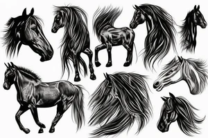 prick horse tattoo idea