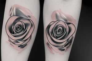 one rose bud tattoo idea