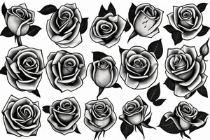 one rose bud tattoo idea