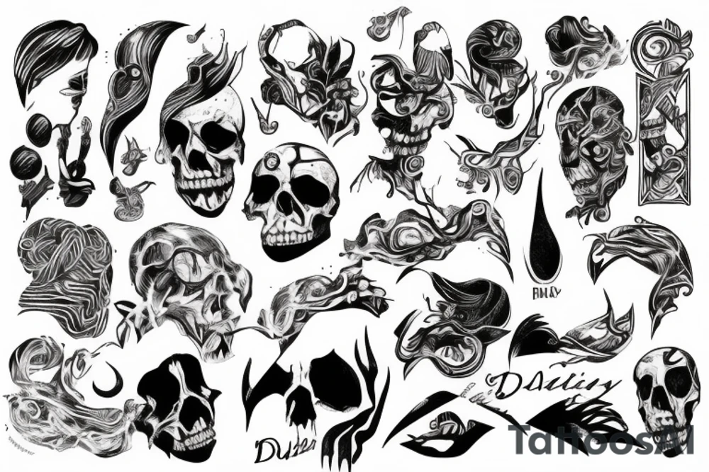 duality of man tattoo idea