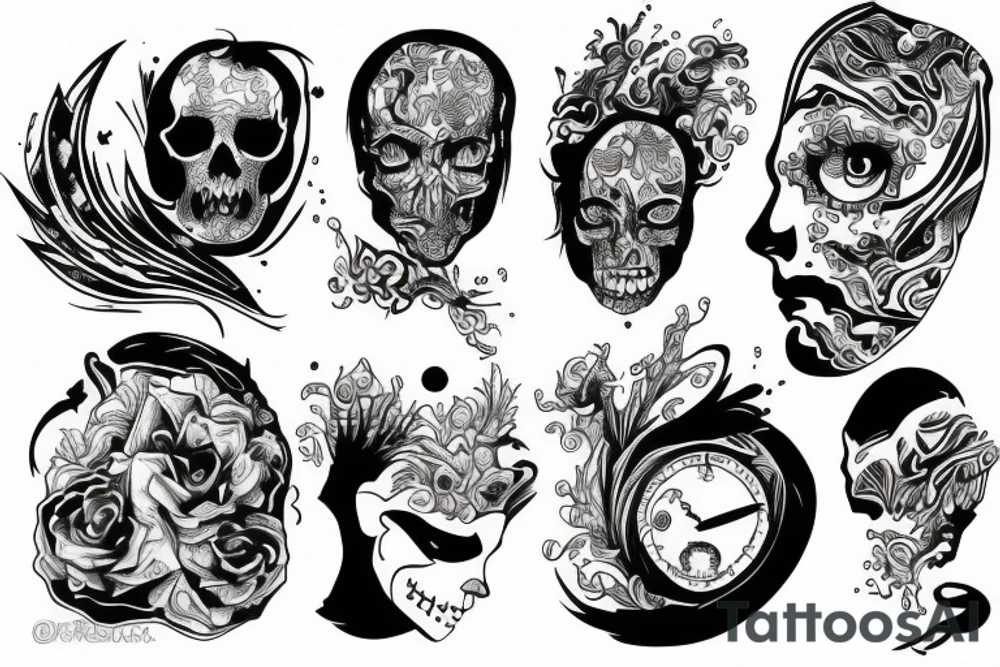 duality of man tattoo idea