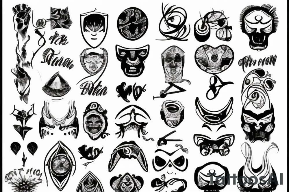 duality of man tattoo idea