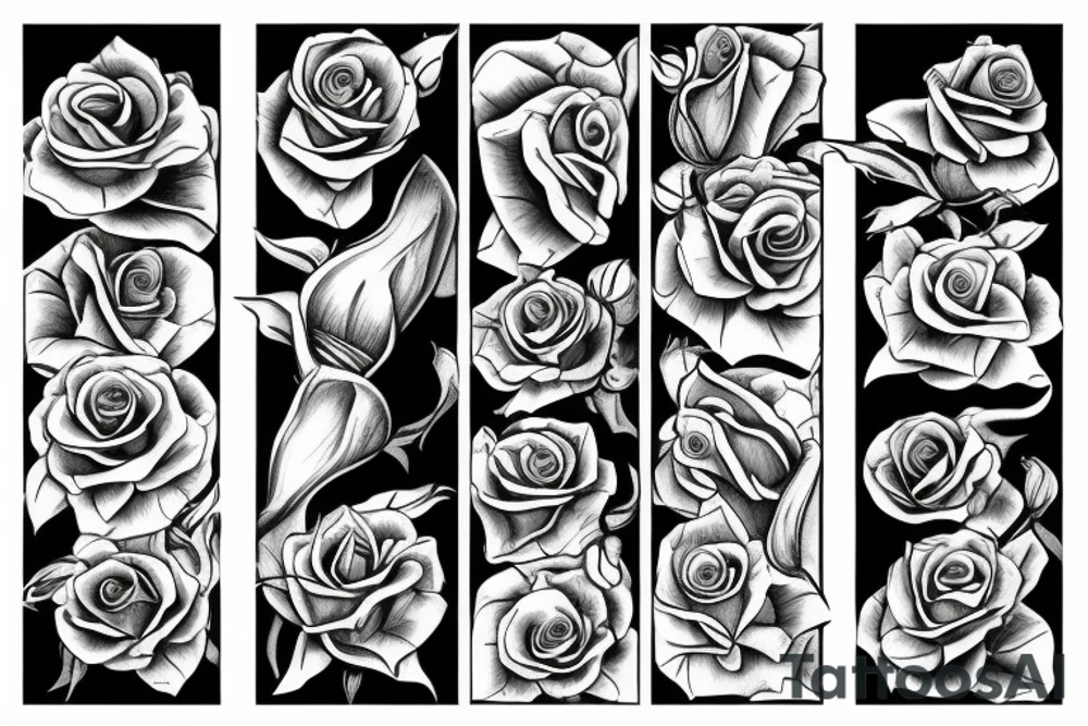 one rose bud tattoo idea