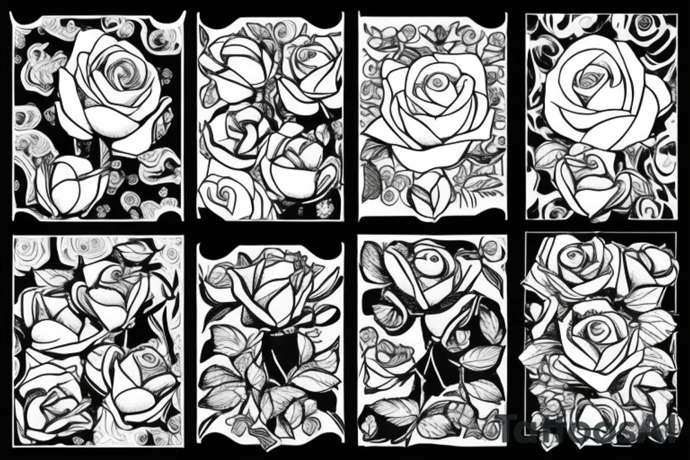 one rose bud tattoo idea