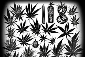 marijuana tattoo idea
