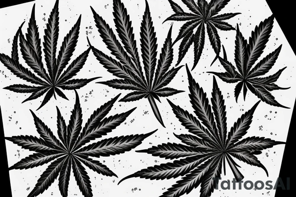 marijuana tattoo idea