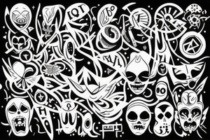 Could happiness exist without hell? tattoo idea
