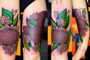 a small seedling growing strong despite adversity. tattoo idea