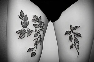 a small seedling growing strong despite adversity. tattoo idea