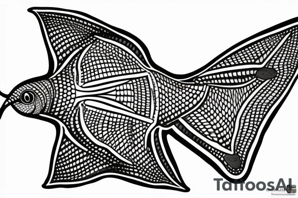 Manta ray tattoo idea