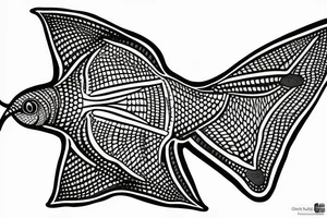 Manta ray tattoo idea