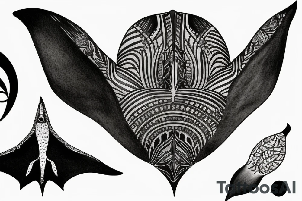 Manta ray tattoo idea