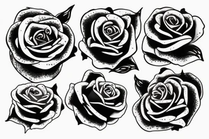 Burning rose tattoo idea