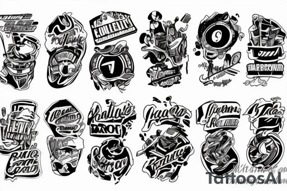 Racetrack tattoo idea