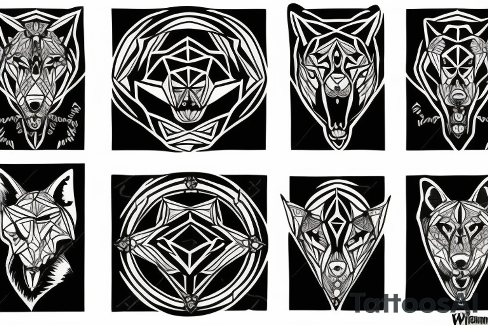 Wolves tattoo idea