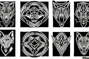 Wolves tattoo idea