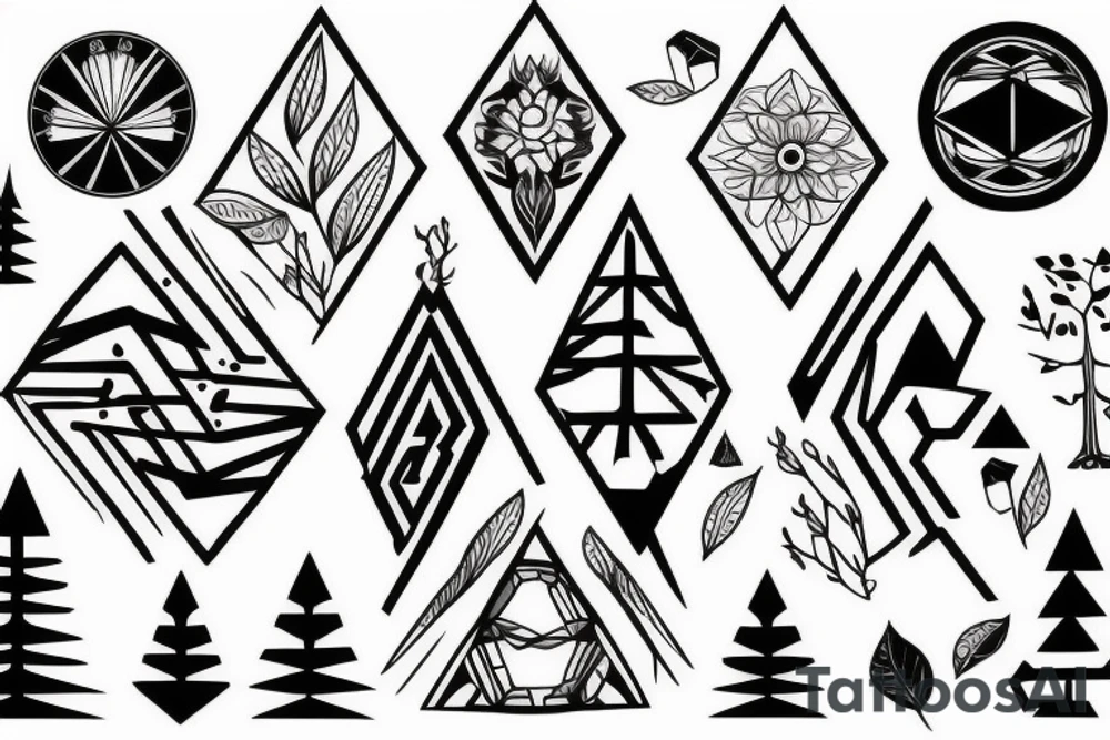 Forest tattoo idea