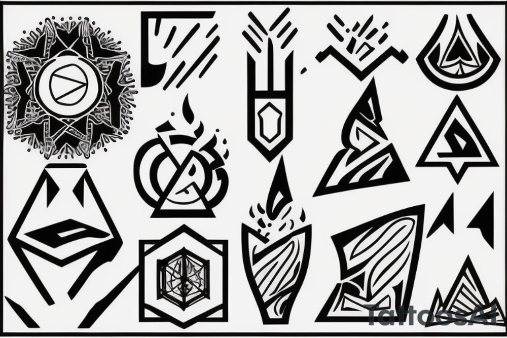 Campfire tattoo idea