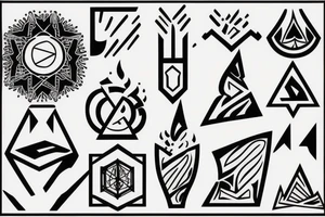 Campfire tattoo idea
