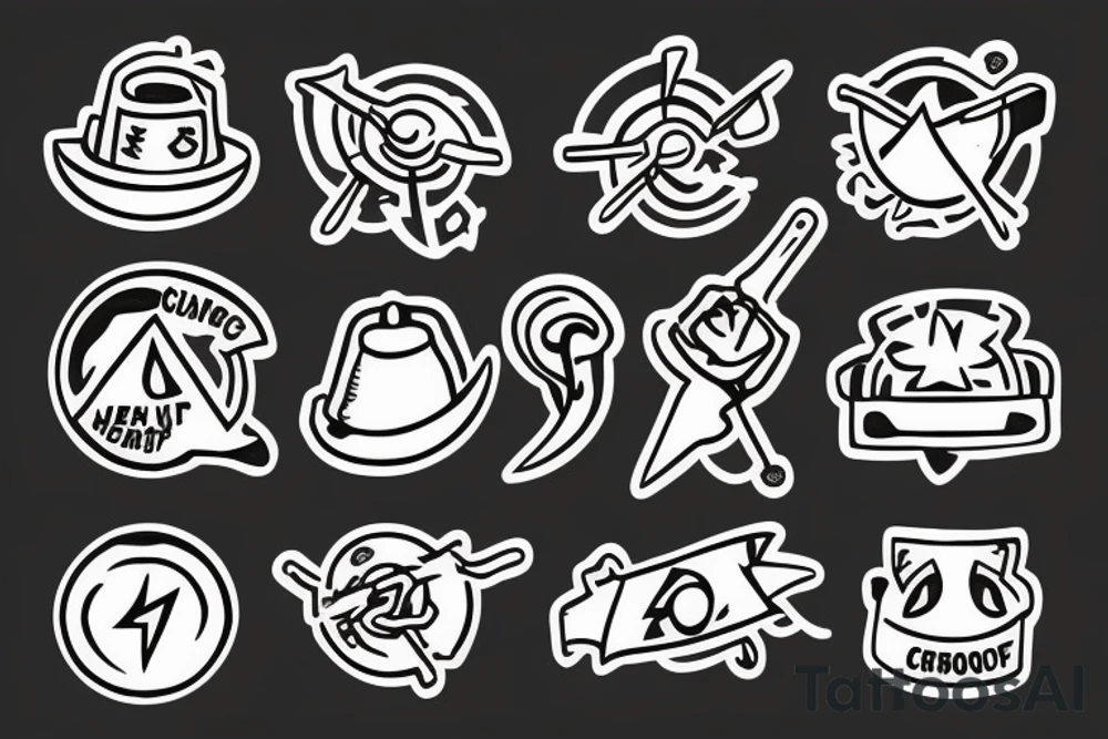 Campfire tattoo idea