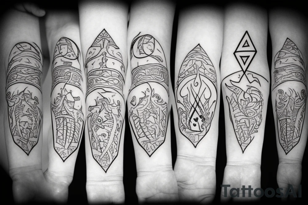 Campfire tattoo idea