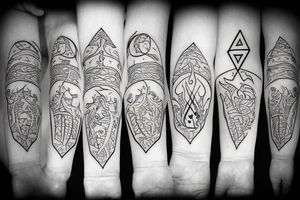 Campfire tattoo idea