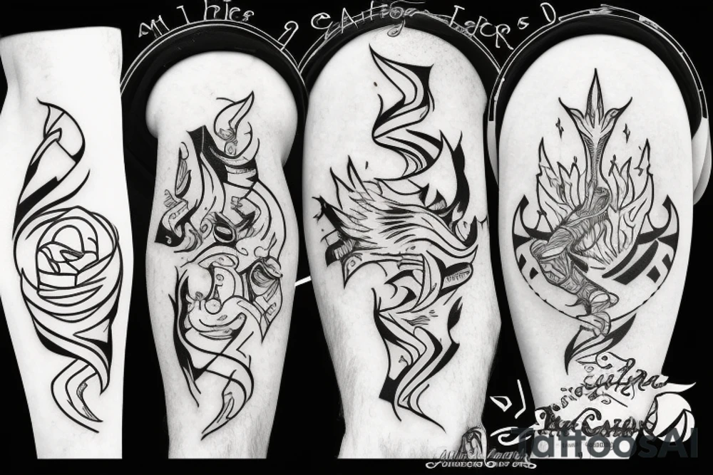 Campfire tattoo idea