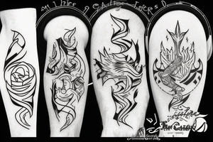 Campfire tattoo idea