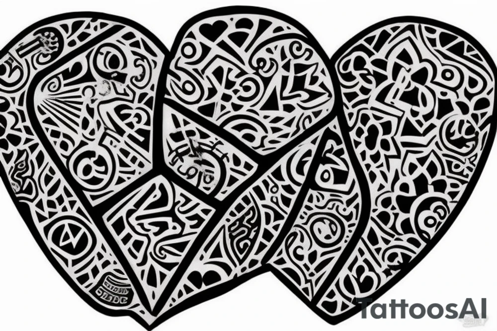 I want a tattoo that revolves around escape rooms.  Heart shaped pad lock, with three keys, add a little blood for effect.  it needs to be small 3 x3 or 2 x 2 tattoo idea