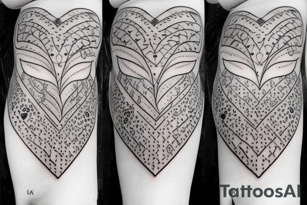Heart shaped pad lock tattoo idea