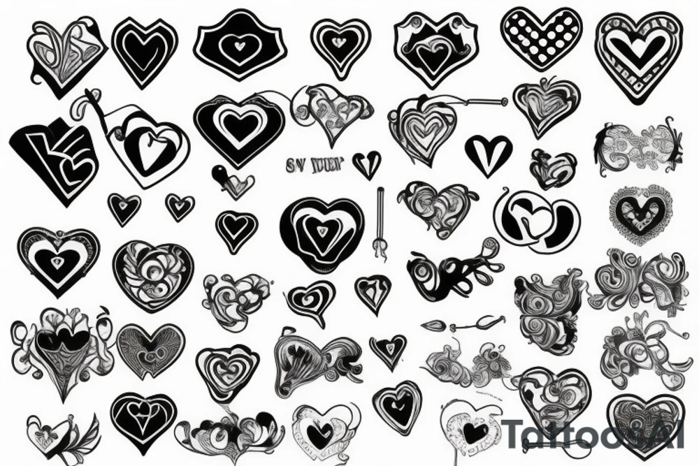 Heart shaped pad lock tattoo idea