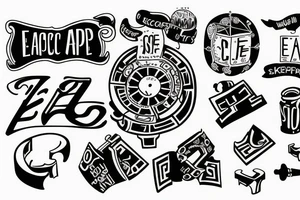 puzzle piece with the word escape tattoo idea