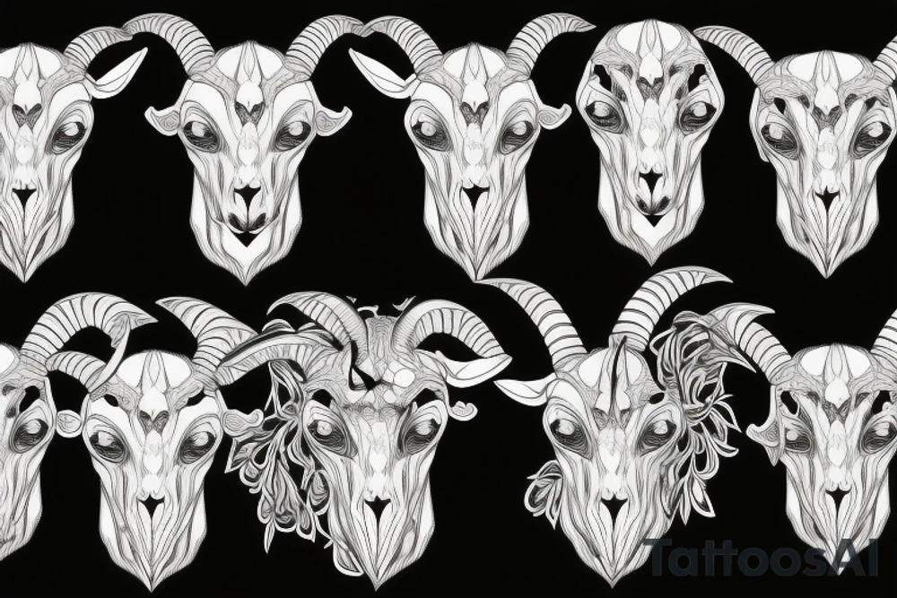 goat skull in front of sacred geometry background tattoo idea goat skull in front of sacred geometry background tattoo idea