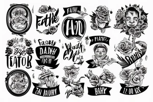 Father Son, born 11.10.2022 at 08:46h tattoo idea
