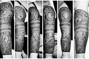 son, clock tattoo idea