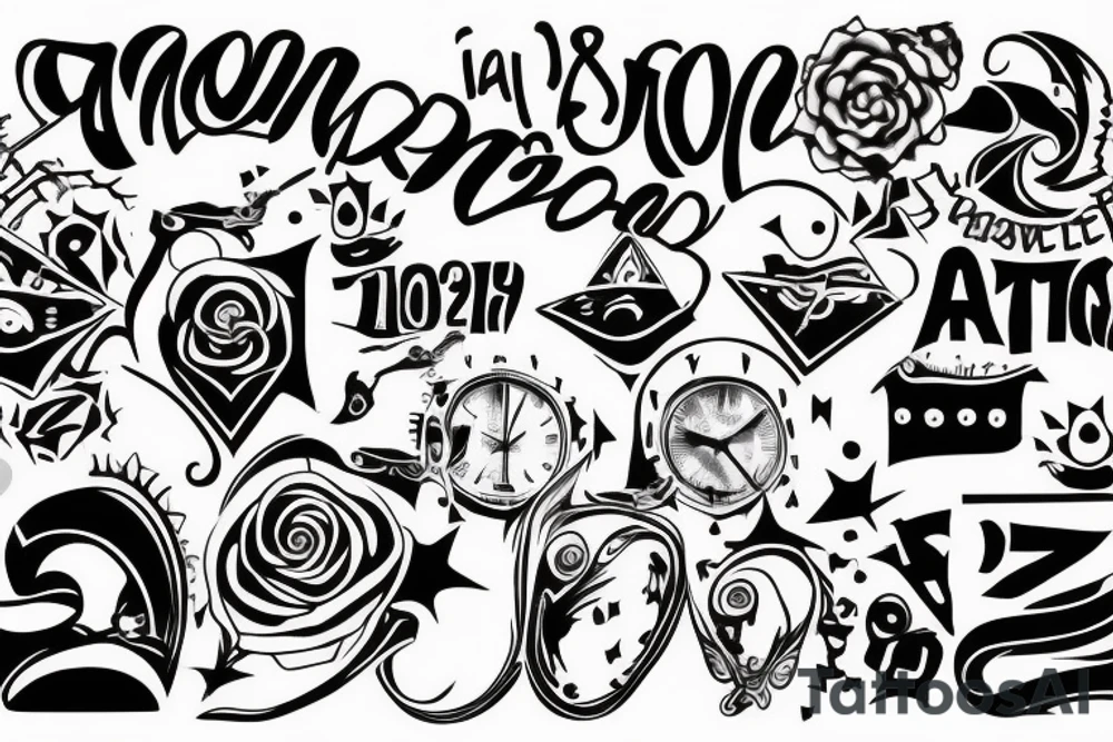 it‘s a tattoo for my son, he was born on 11.10.2022 at 08:46h tattoo idea