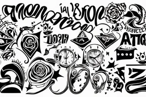 it‘s a tattoo for my son, he was born on 11.10.2022 at 08:46h tattoo idea