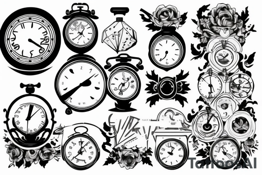 father son, clock 08:46h tattoo idea