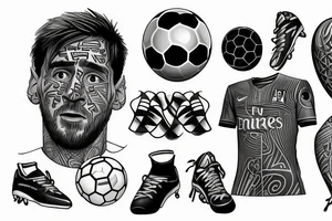 soccer, messi tattoo idea