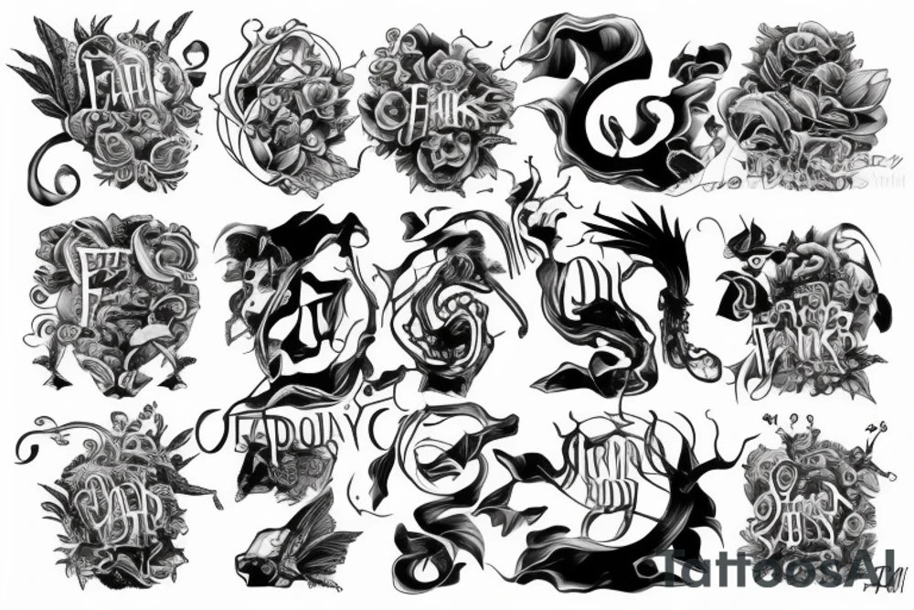 father son, luck, deep meaning tattoo idea